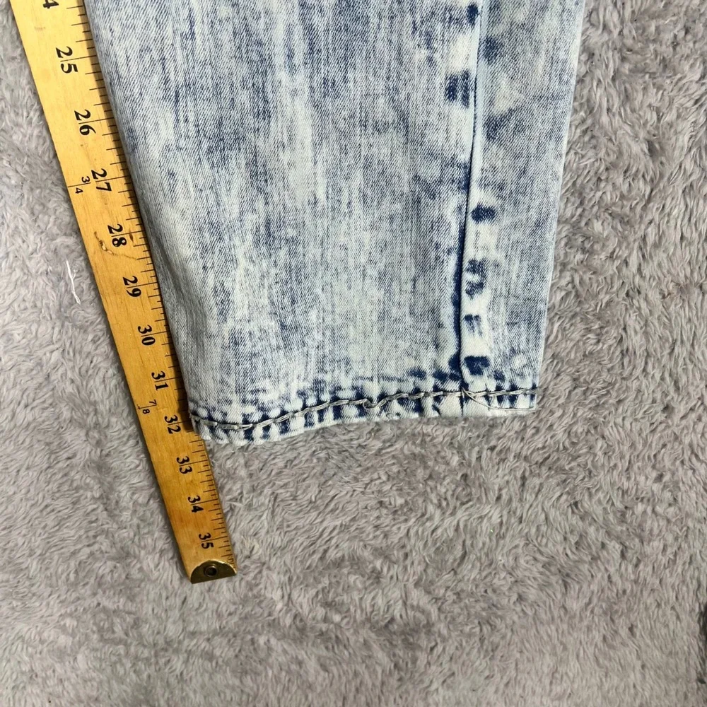 True Religion Ricky Relaxed Straight Acid Wash Jeans Mens 40 Light Blue Denim